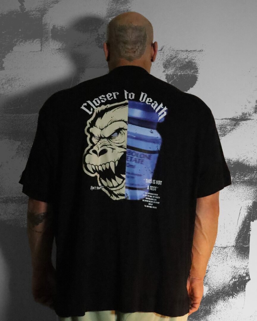 b) 'Not a Test' Premium Black Oversized T